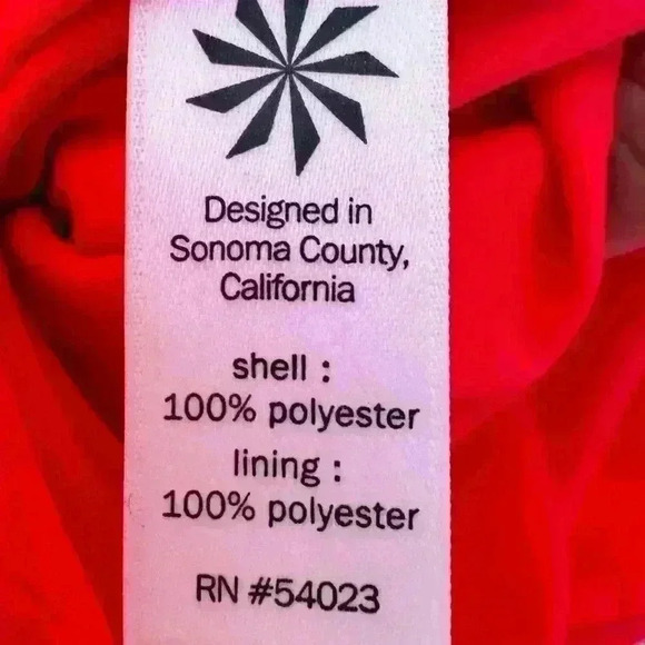 ATHLETA Martinique Neon Coral Easy Shift Dress Size Small Tassel Wrap - Picture 8 of 11